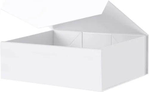 Miniatura 22 de Caja de regalo negra con ventana, caja de regalo magnética transparente para regalo, caja de propuesta de padrino de boda (10.5 x 7.5 x 3 pulgadas)