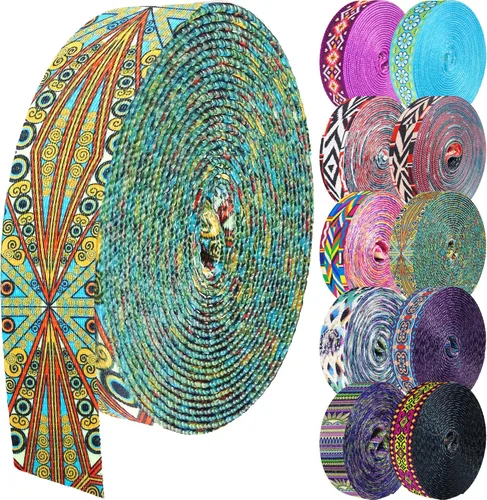 Miniatura 29 de 1.5 pulgadas Correa de nailon con patrón, correas de cinturón de nailon, correas para bolso, correas para mochila, cinturón de nailon