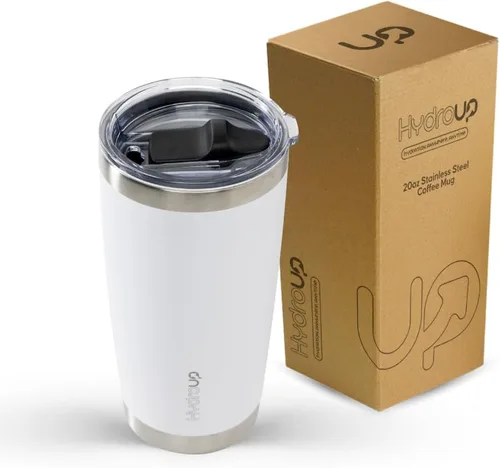 Miniatura 11 de Taza de 20 oz Taza de café de acero inoxidable aislada con tapa Taza de viaje de café y taza de café helado Taza a prueba de derrames Tazas