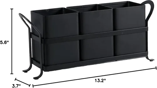 Miniatura 8 de NelyBet Organizador de cubiertos, cubiertos, organizador de utensilios de cocina y cajón de cubiertos para tenedores, cucharas, cuchillos - Perfecto