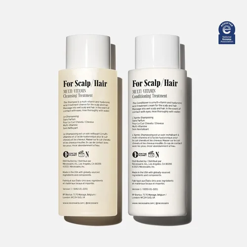 Miniatura 2 de Nécessaire The Hair Duo - Juego de champú y acondicionador 2 x tamaño completo. El champú + el acondicionador. Ácido hialurónico + complejo