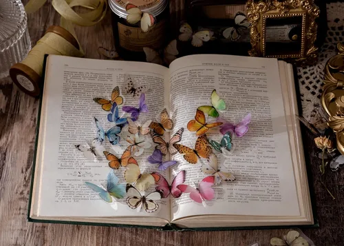 Miniatura 6 de Knaid Juego de calcomanías de mariposa (320 piezas) transparentes y coloridas mariposas de resina, calcomanías para la naturaleza, suministros