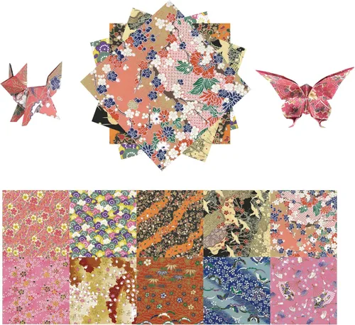 Miniatura 13 de Kit de papel de origami, 100 hojas de 2.47 oz/m², 6 pulgadas, cuadrados, de doble cara, 100 colores sólidos vívidos para manualidades a mano, papel