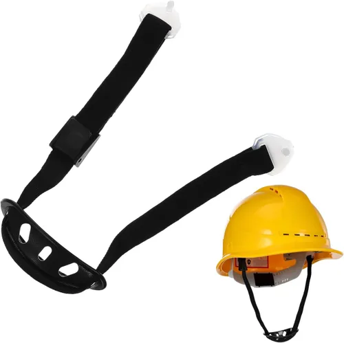 Miniatura 5 de Toddmomy 1 correa universal de barbilla para casco con correa elástica negra y copa de barbilla, correa ajustable para casco para protección general