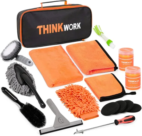 Miniatura 10 de THINKWORK Aspiradora de Coche de 20V y Inflador de Aire, Aspiradora de Mano Inalámbrica de Alta Potencia de Doble Función con 18000pa de Potencia