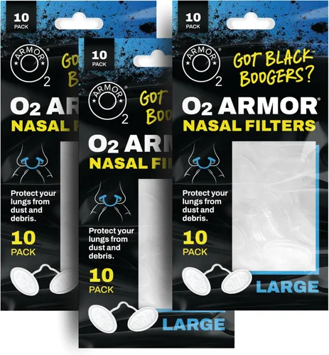 Miniatura 21 de O2 Armor Filtros de nariz para soldadores y alergias - Filtro de nariz para polvo - Filtros nasales para soldadura - Máscara de polvo de nariz