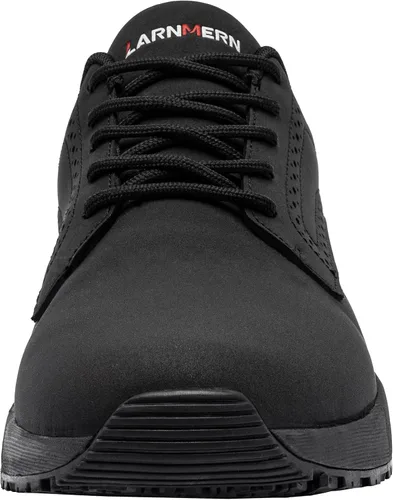 Miniatura 2 de LARNMERN Zapatos de trabajo antideslizantes para hombres, cocina, chef, antideslizantes, impermeables, para servicio de alimentos, restaurante