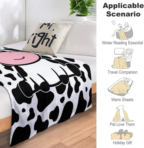 Miniatura 5 de Bonita manta de franela suave y acogedora de Boston Terrier, decoración de ropa de cama para niños y adultos, regalos para amantes de los perros