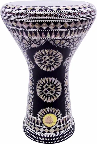 Miniatura 17 de Gawharet El Fan Classic - Percusión de tambor Darbuka de nácar de 17 pulgadas (Alma)