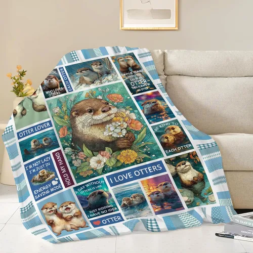 Miniatura 158 de Manta de Foca del Océano, Regalos de Focas para Niños, Niñas, Adultos, Mujeres y Hombres, Suave, Acogedora, Cálida, Felpa Esponjosa, Mullida