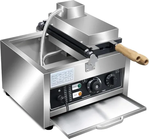 Miniatura 8 de Taiyaki - Máquina para hacer gofres de pescado, 3 unidades antiadherentes para hacer gofres eléctricos Taiyaki Baker con forma de pez, acero