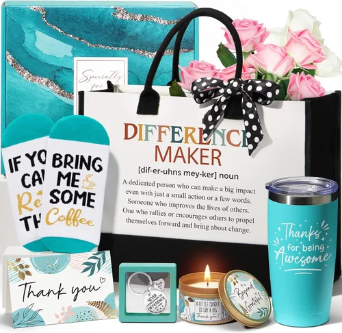 Regalos de agradecimiento para mujeres, regalos de reconocimiento para empleados para compañeros de trabajo, regalo de oficina, despedida navideña,