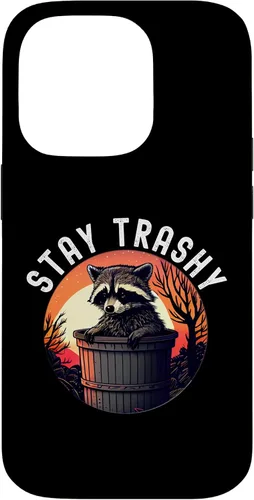 Miniatura 17 de iPhone 16 Stay Trashy Funny Raccoon Case