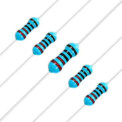 Miniatura 118 de Chanzon 100pcs 1/4W (0.25W) 62 Ohmios Resistencia fija de película metálica Ohmios 0.01 ±1% Tolerancia 62R MF Resistencias de orificio pasante