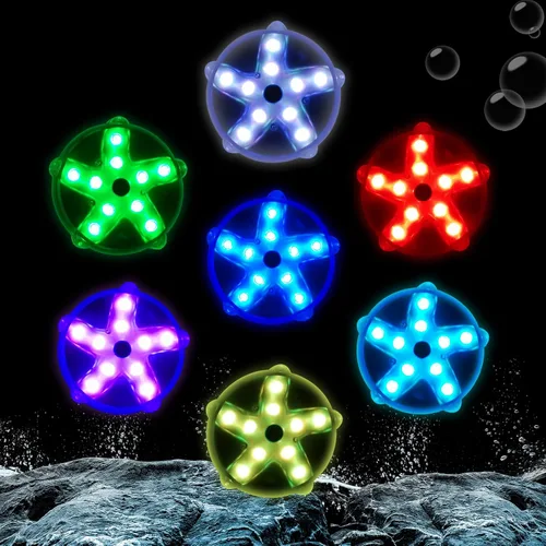 Miniatura 3 de Luces flotantes para piscina, luces magnéticas impermeables que cambian de color, luces de piscina alimentadas por pilas que flotan, estrellas
