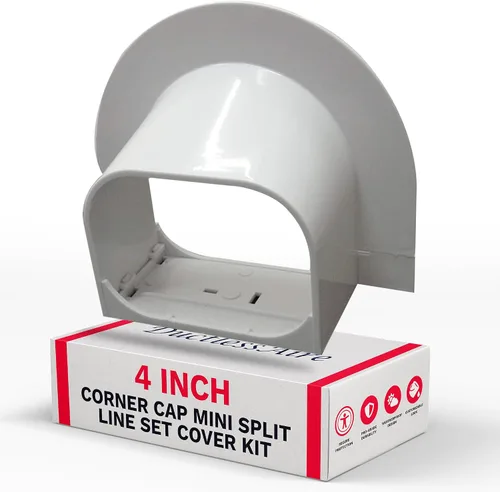 Miniatura 13 de DuctlessAire Mini Split Line Set Cover – Cubiertas de línea para condensador Mini Split, sistemas de aire central, HVAC, bombas de calor y más