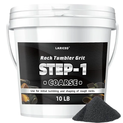 Miniatura 13 de Medios de cerámica de 2.5 libras para pulir rocas, medios de relleno de cerámica de 3/16 pulgadas x 3/8 pulgadas, no abrasivos, reutilizables