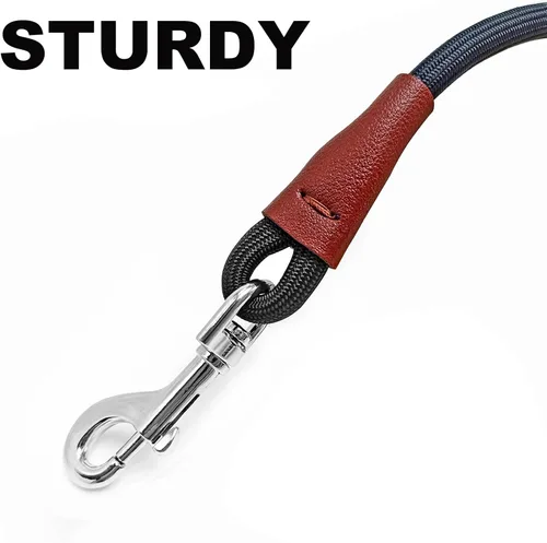 Miniatura 2 de Correa de cuerda para perro de 6/8/10 pies, correa clásica de 1/2 pulgada, cuerda de nailon fuerte para perros medianos y grandes, entrenamiento al