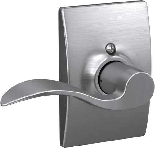 Miniatura 111 de SCHLAGE - Manija de puerta Accent con cerradura de paso libre para pasillo y armario en bronce antiguo - F10 ACC 716 Bronce Envejecido
