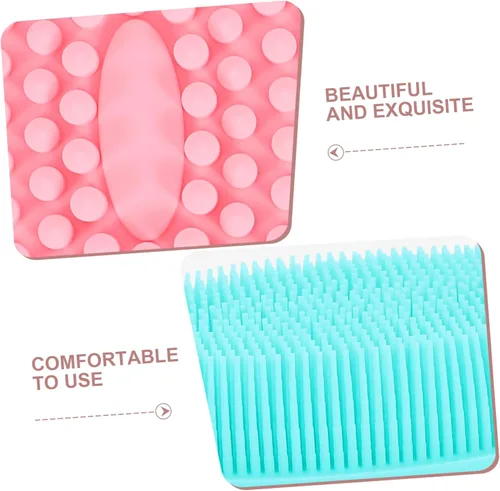 Miniatura 7 de Cepillo exfoliante de baño de doble cara, masajeador de cuero cabelludo, suave y suave para niño y niña, promueve el desarrollo sensorial