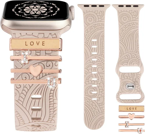 Miniatura 7 de Anillos decorativos compatibles con correas de Apple Watch de 1.654 pulgadas, 1.614 pulgadas, 1.575 pulgadas, 1.496 pulgadas, 1.732 pulgadas, 1.732