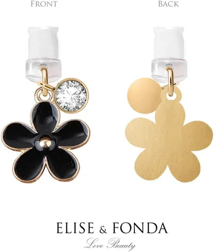 Miniatura 4 de ELISE & FONDA CP109 Puerto de carga USB Anti polvo Plug Little Lily Flower Colgante Teléfono Charm para iPhone 11/XS MAX/XR/X/8 Plus/7/6S/7/SE iPad