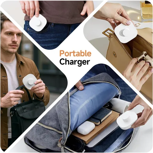 Miniatura 4 de Compatible con cargador Oura Ring 4, base de carga rápida y cable USB-C, Oura Ring 4 imprescindibles para los usuarios (blanco, tamaño 4)