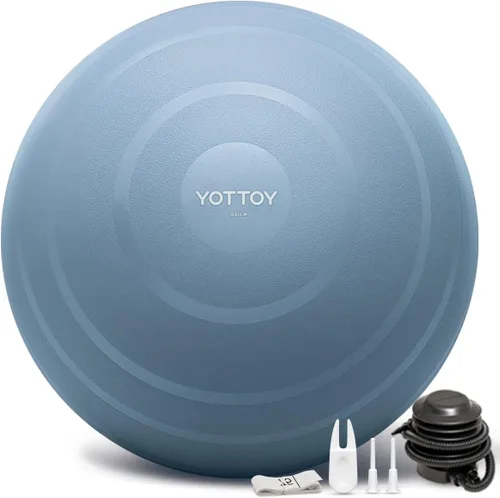 Miniatura 11 de YOTTOY - Pelota de ejercicio antiestallido para entrenamiento, yoga y embarazo, extragruesa para terapia física y fitness