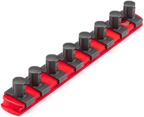 Miniatura 16 de TEKTON - Llave de tubo de 1/2 pulgada x riel de 33 cm con 10 clips (negro) OSR22210 Fabricado en EE. UU
