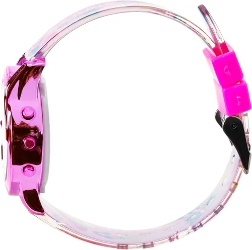 Miniatura 3 de Accutime Barbie The Movie - Reloj digital de cuarzo para niños, con correa de unicornio rosa y cuento de hadas (modelo BDT4124AZ), Rosado, Reloj