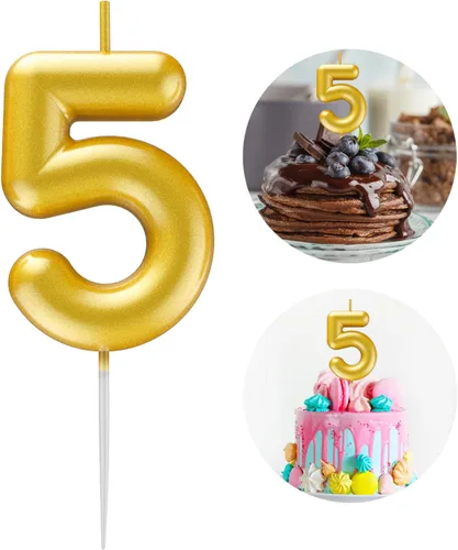 Miniatura 52 de Velas número 2 arcoíris con número 3D de feliz cumpleaños para decoración de fiesta de pastel de cumpleaños, suministros de celebración