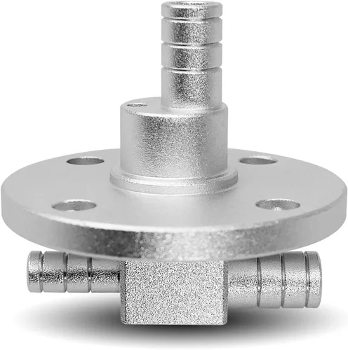 Miniatura 6 de Billet Depósito de bomba de gasolina compatible con modelos Yamaha Rhino 660 450 Carb, tanque de bomba de aceite de aluminio 6061-T6, plateado