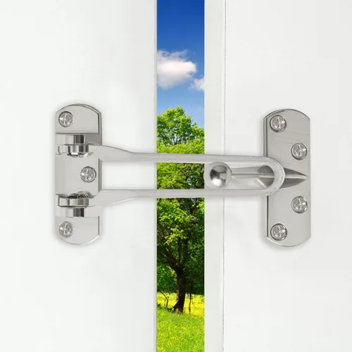Miniatura 3 de Alise Cerradura de puerta de barra oscilante, cerradura de puerta para puertas delanteras y puertas interiores, pestillo de seguridad para niños