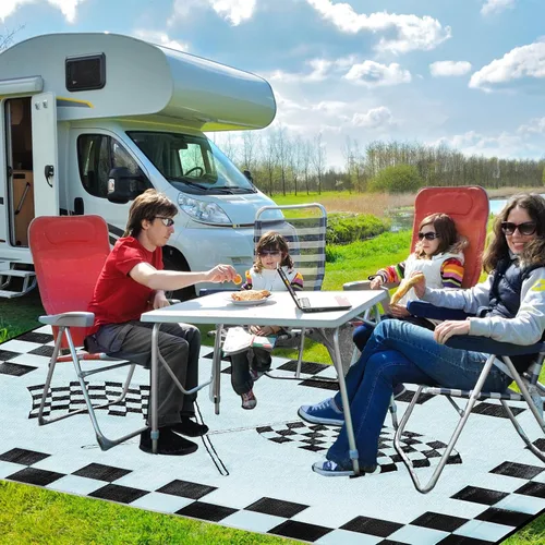 Miniatura 5 de EEZ RV Products - Esteras reversibles resistentes para exteriores de 9'x12' para RVing/Boondocking