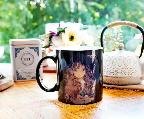 Miniatura 4 de Taza de cerámica estilo anime de Harry Potter y Hermione Granger Taza de café grande para té, expreso, cacao Capacidad para 20 onzas