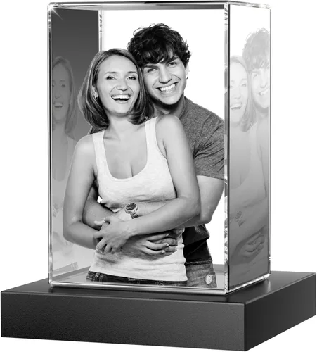 Miniatura 20 de Foto de cristal 3D, regalo personalizado para ella, él, mamá, papá, padre, regalo para parejas – Foto personalizada en cristal, única para Paisaje