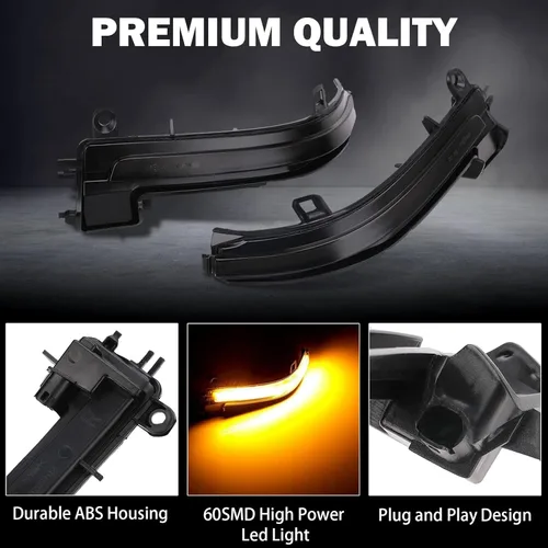Miniatura 4 de Luces LED dinámicas secuenciales de giro para BMW F30 F32 F36 F22 X1 i3 BMW 1/2/3/4 Series ahumado secuencial marcador lateral intermitente lámpara