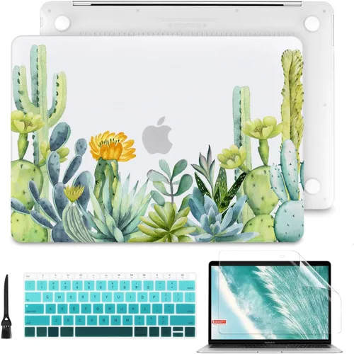 Miniatura 24 de Batianda - Carcasa rígida protectora de plástico transparente y mate para MacBook Pro (2019, 2018, 2017, 2016) de 13 pulgadas, modelo A2159, A1989