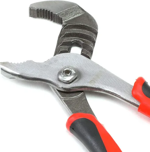 Miniatura 3 de DNA Motoring TOOLS-00074 - Alicates para juntas de ranura de 8 pulgadas, alicates endurecidos con dientes tratados térmicamente, agarres de PVC