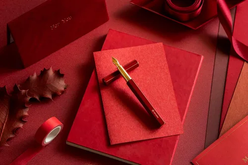 Miniatura 7 de Y-studio YS-STAT-42 Classic Revolve - Pluma estilográfica, talla M, color rojo
