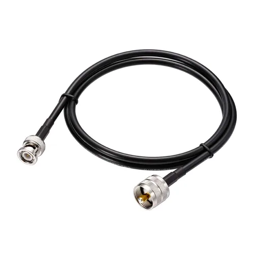Eightwood Cable UHF PL259 macho a BNC macho RG58 coaxial de 3 pies para radio CB, radio ham y radio amateur, medidor SWR