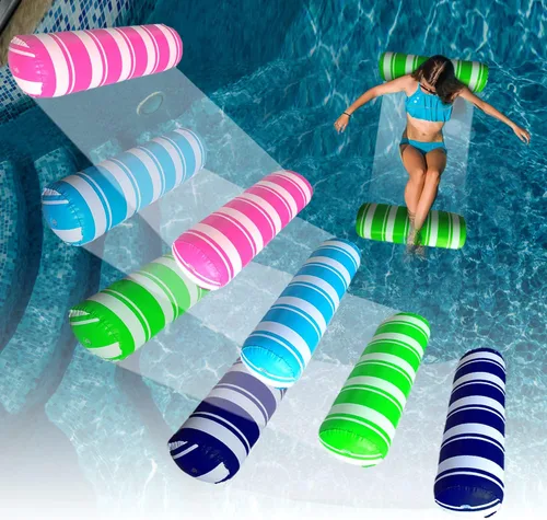 Miniatura 11 de Flotadores inflables para piscina, hamaca de agua de tamaño adulto, balsas de piscina, sillas flotantes, flotadores de piscina multiusos 4 en 1
