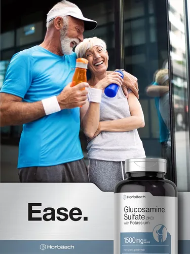 Miniatura 6 de Horbäach Sulfato de glucosamina 1500mg 240 comprimidos 2KCI con potasio Suplemento sin OMG y sin gluten