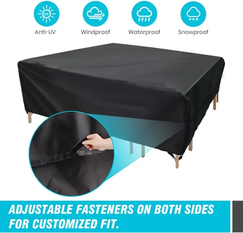 Miniatura 2 de Velway Funda para muebles de patio al aire libre, impermeable, rectangular, para mesa de patio, silla, sofá, 67 pulgadas de largo x 37 pulgadas