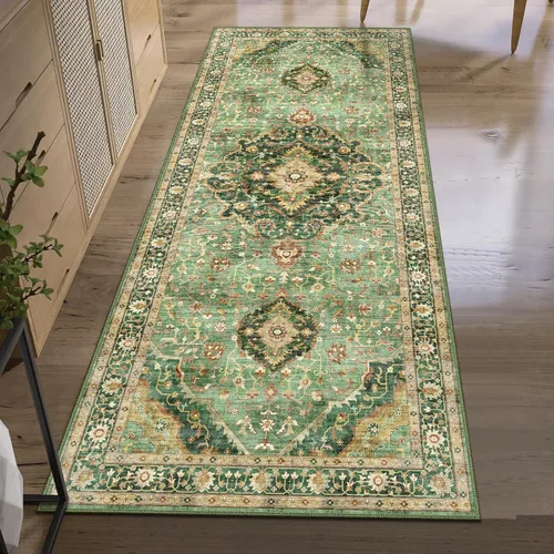 Miniatura 91 de Alfombras de área de 5 x 8 pies para dormitorio, alfombra lavable de 5 x 8, alfombra vintage grande, antideslizante, alfombra bohemia para sala