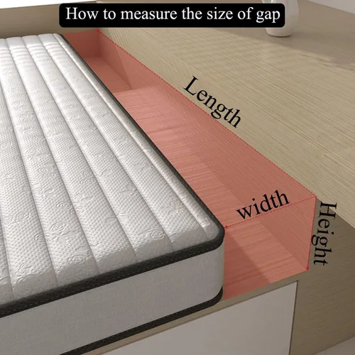 Miniatura 3 de SAMTY Relleno de cama para cabecero, relleno de espacio para sofá, relleno de grietas entre cabecero y colchón, 36 pulgadas