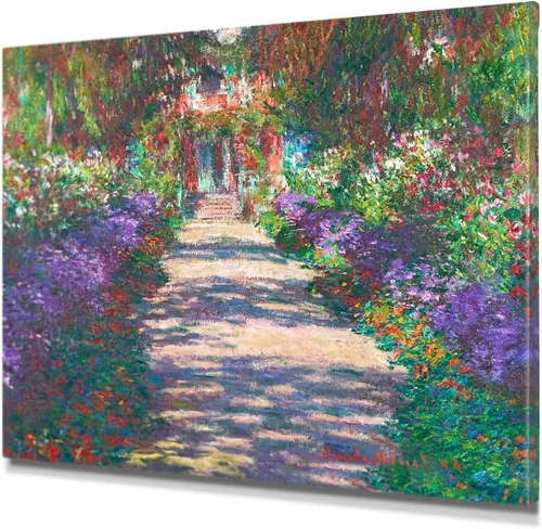 Miniatura 37 de IPIC - Reproducción artística de los lirios de agua de Claude Monet 1906, impresiones giclée coinciden con el marco dorado clásico, arte de pared
