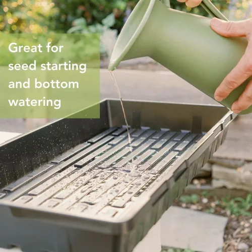 Miniatura 6 de Bootstrap Farmer 1020 Bandejas – Extra Fuerza, sin agujeros, paquete de 30, bandejas reutilizables para vivero de plantas profundas para propagación