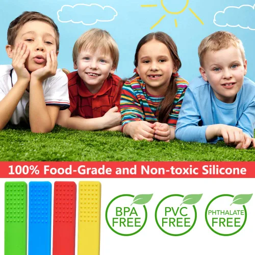 Miniatura 3 de Collar masticable, paquete de collar sensorial para niños con dentición, TDAH, autismo, necesidades de morder, mordedor masticable motor oral