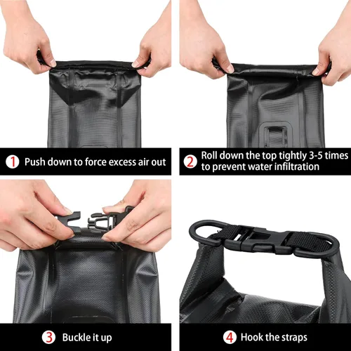 Miniatura 9 de Kit de Primeros Auxilios Impermeable con Tapa Enrollable para Barco, Kit de Emergencia con Contenidos Impermeables para Pesca, Kayak, Canotaje